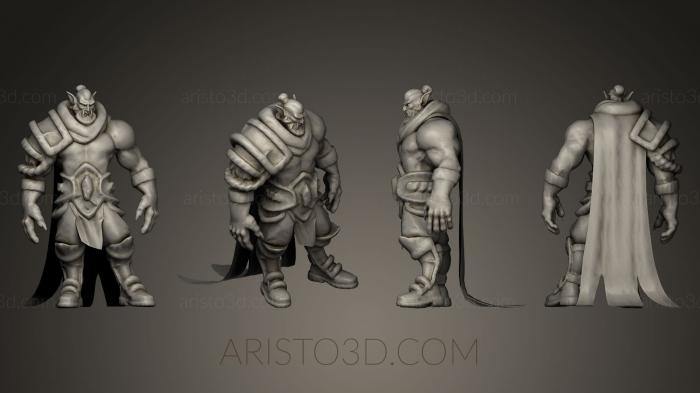 Figurines heroes, monsters and demons (STKM_0227) 3D model for CNC machine